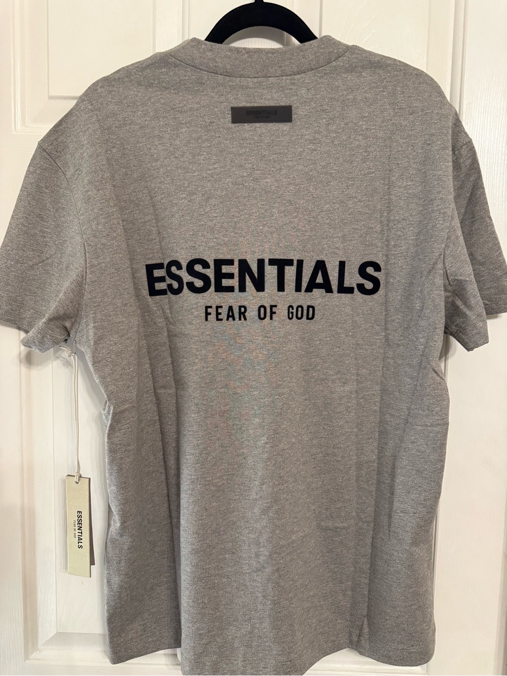 Fear of God Essentials Heather Gray Tag Tee